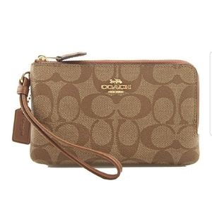 Coach Double Zip Wristlet